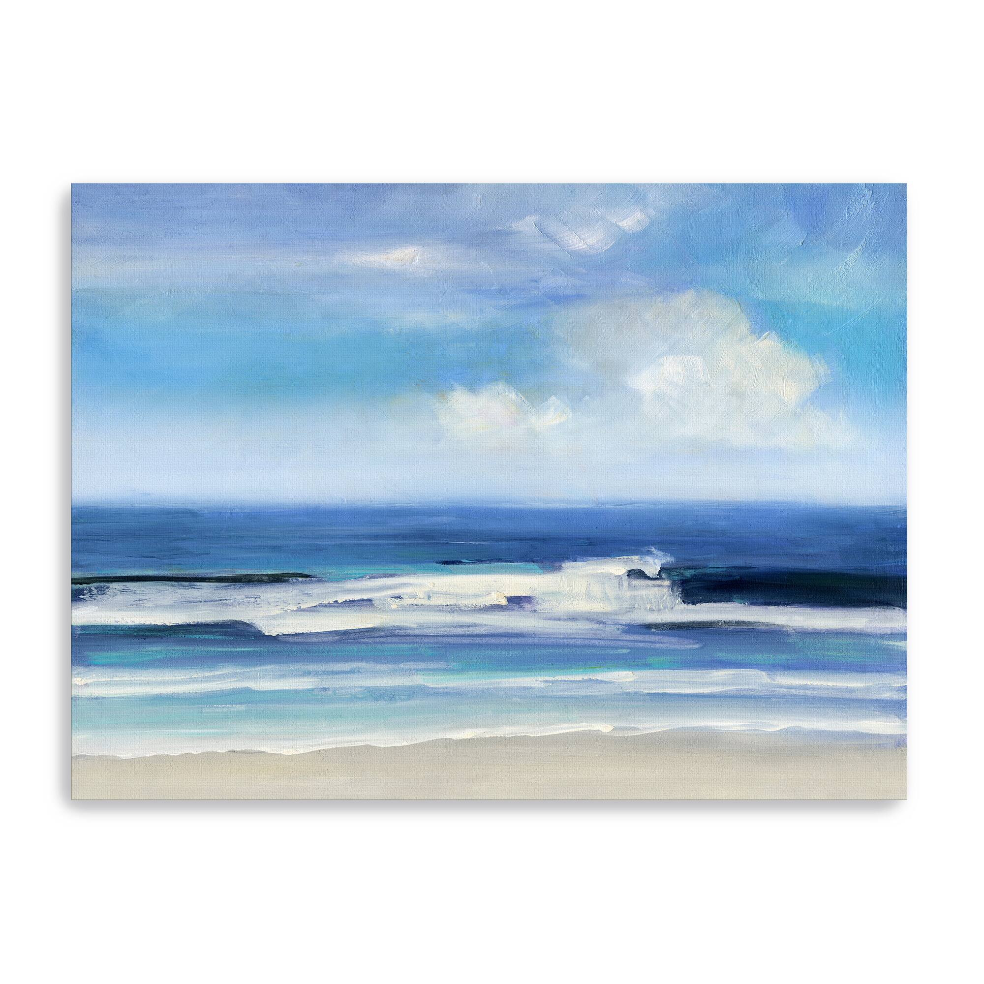 Waves Breaking Canvas Giclee